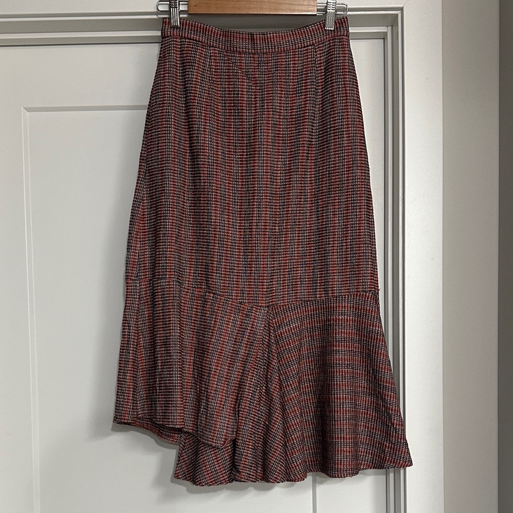 SLY Stylish Red and Black Women's Skirt